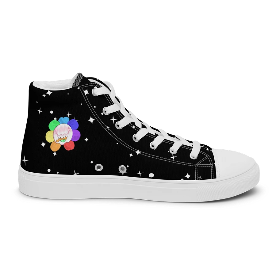 Black Starry and White Flower Sneakers product image (6)