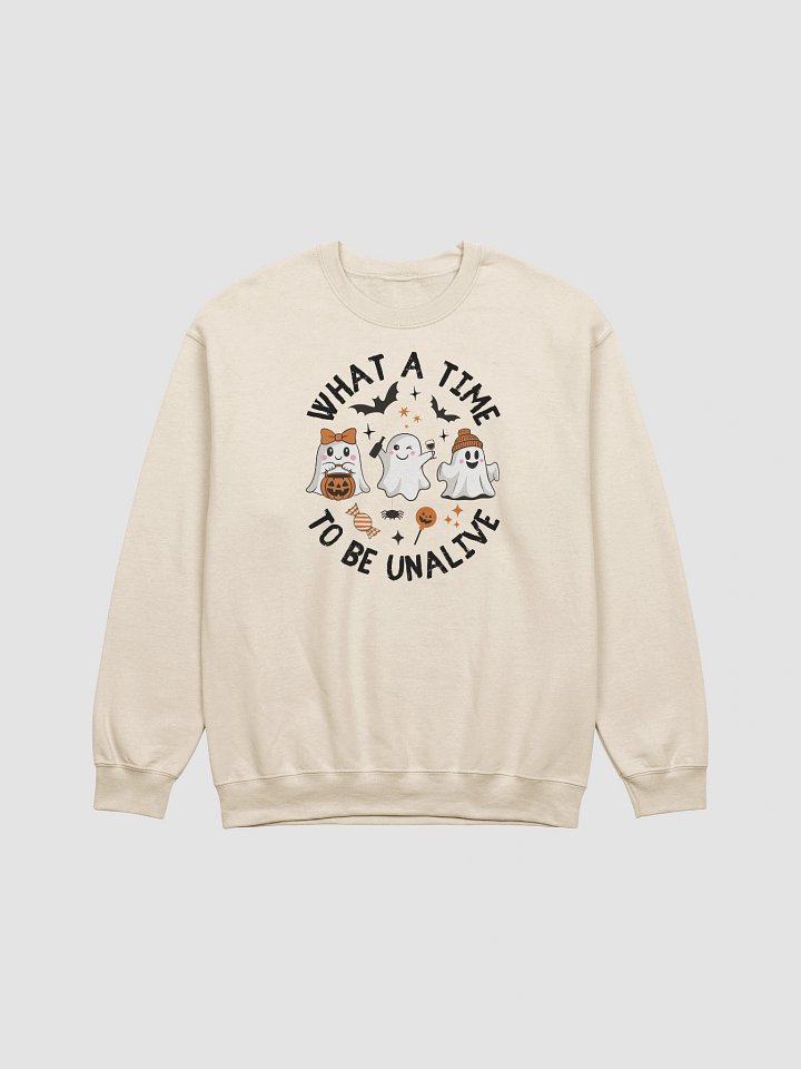 Spooky Season Ghost Sweatshirt - Light product image (14)