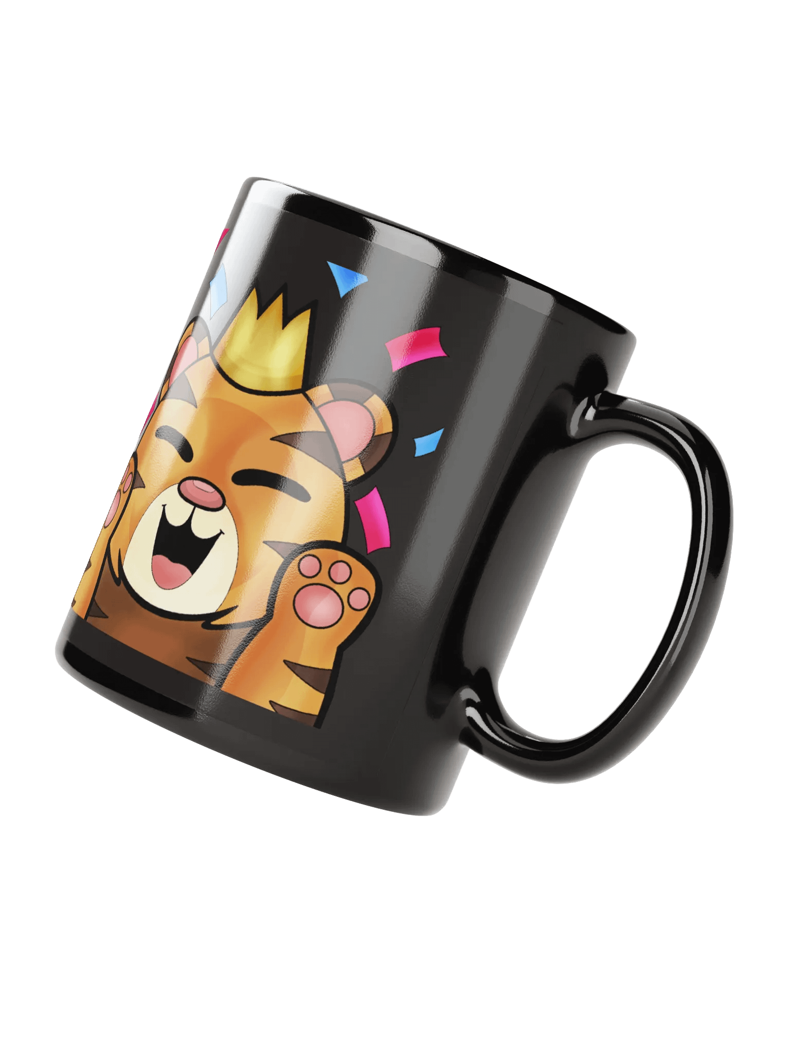 TheMafiaQueen Royal Tiger Hype Black Mug product image (1)