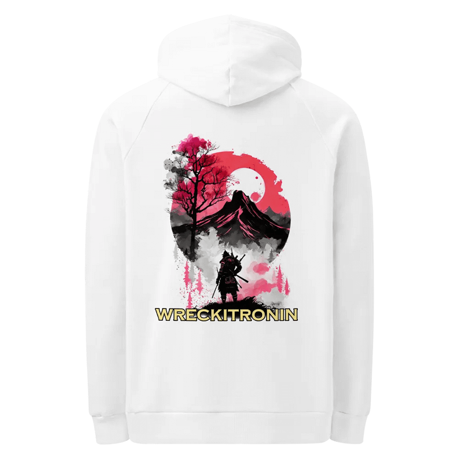 Ronin White pull over hoodie product image (1)
