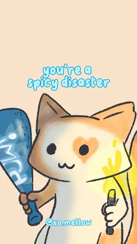 Raise your hand if you are not a hot mess 🙋🏻‍♀️

🔈: @dadtothefuturepod 

#xomellow #jackiescomfortcats #kawaiicat #catillustr...