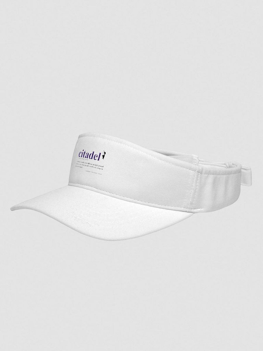 Flex Fit Visor with Citadel Definition in English (and Baxter) product image (2)