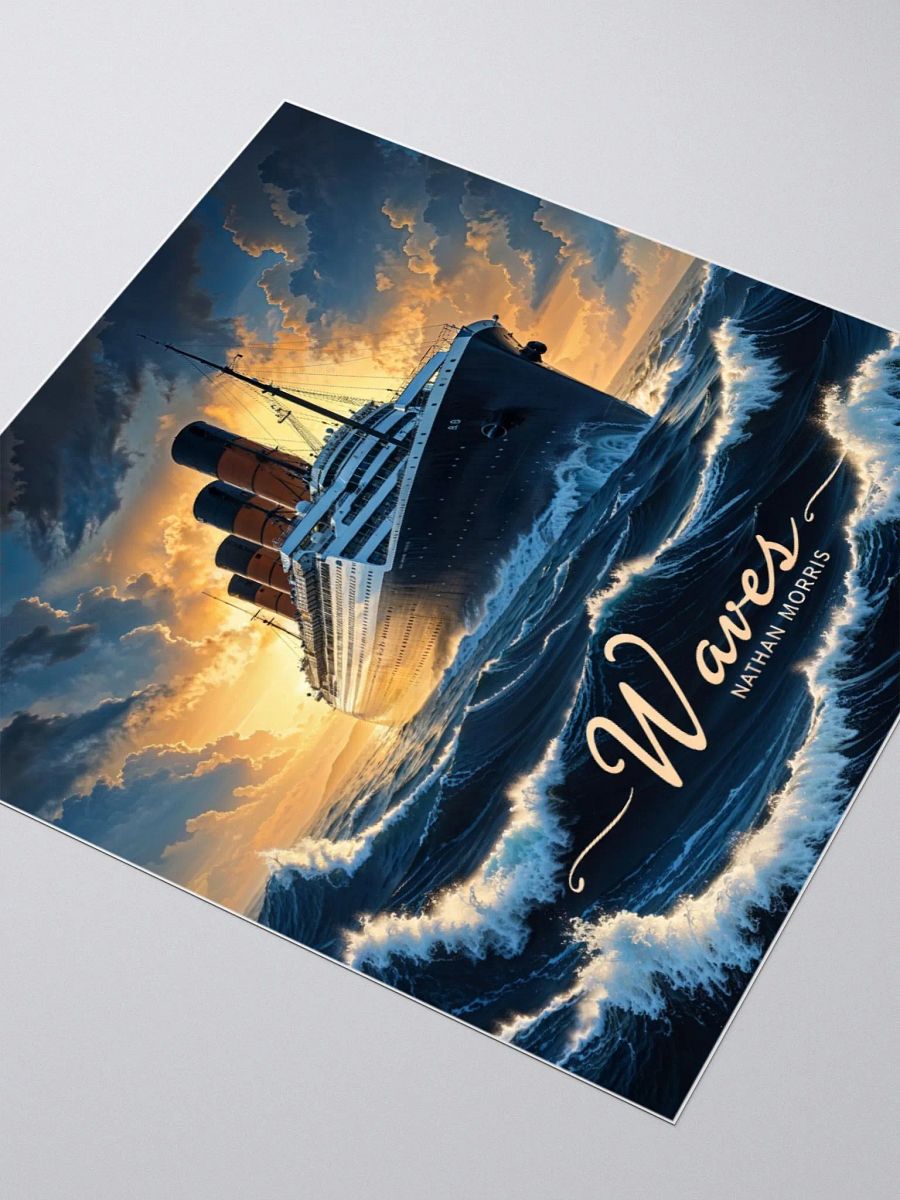 Wait for the Waves Cut Stickers product image (3)