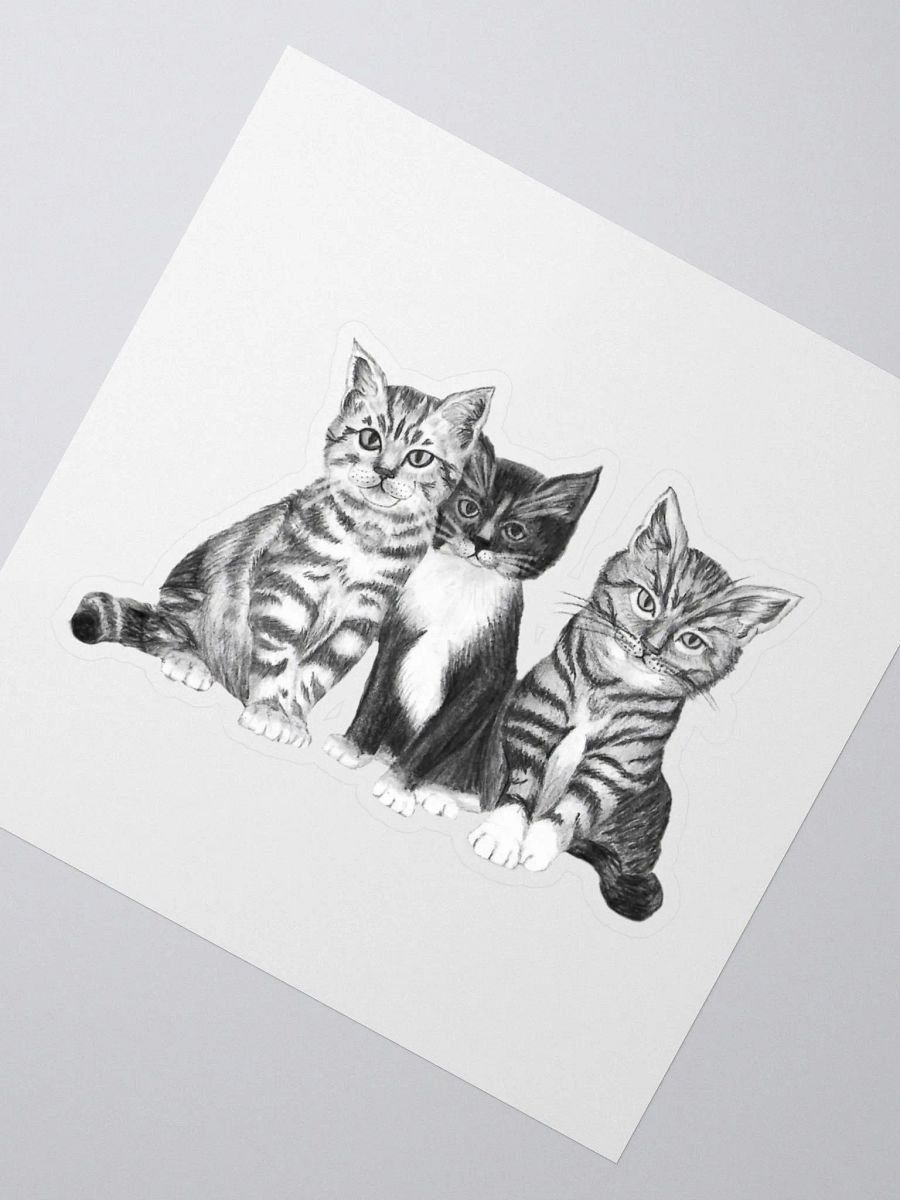 Kittens Drawing Sticker product image (5)