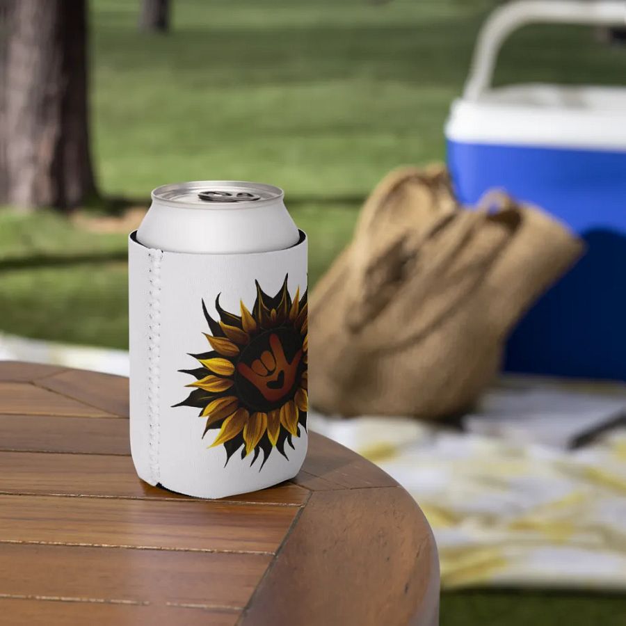 ASL Love Sunflower Can Cooler product image (7)