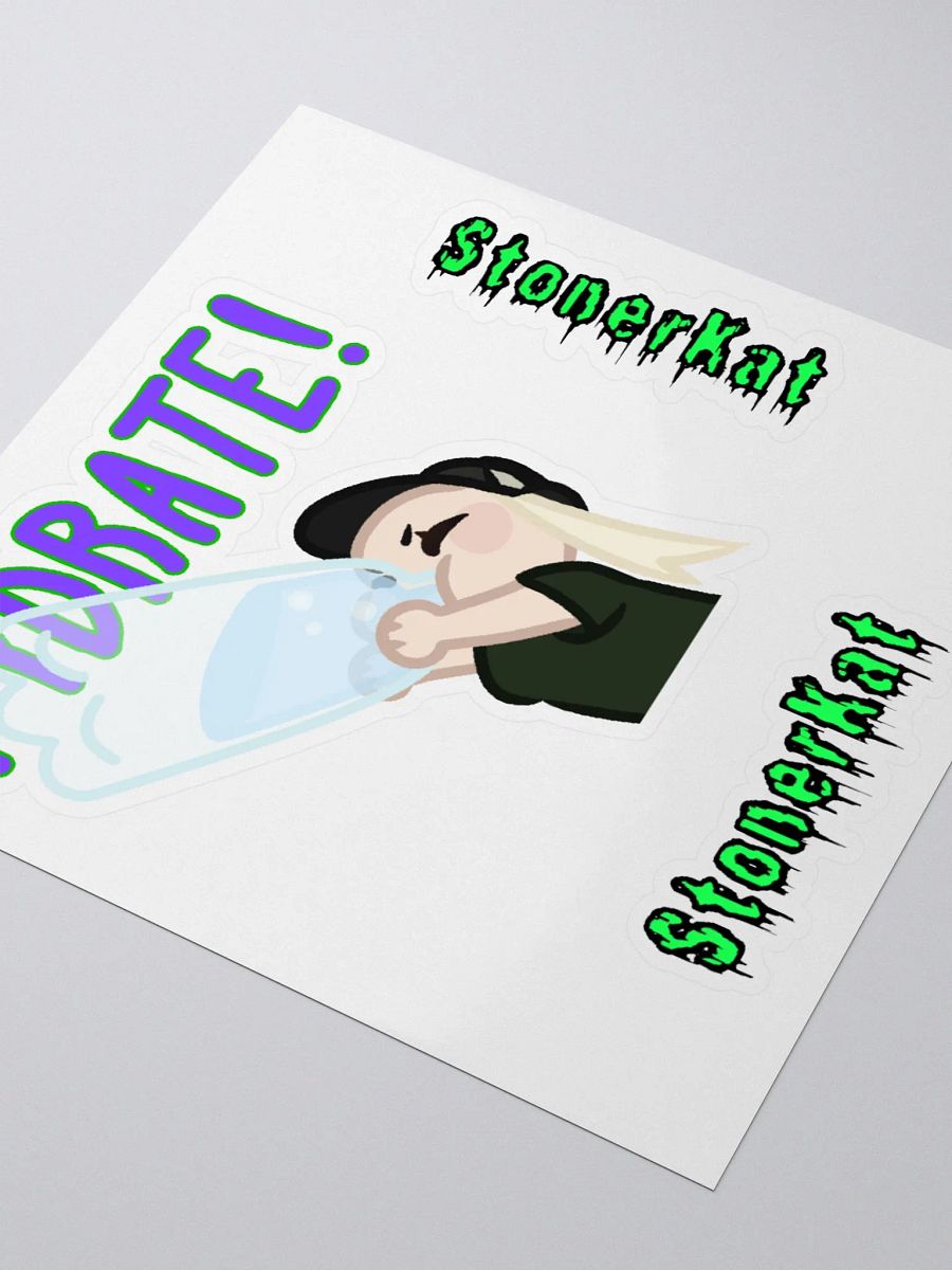 Hydrate! Cartoon Water Bottle Sticker product image (8)