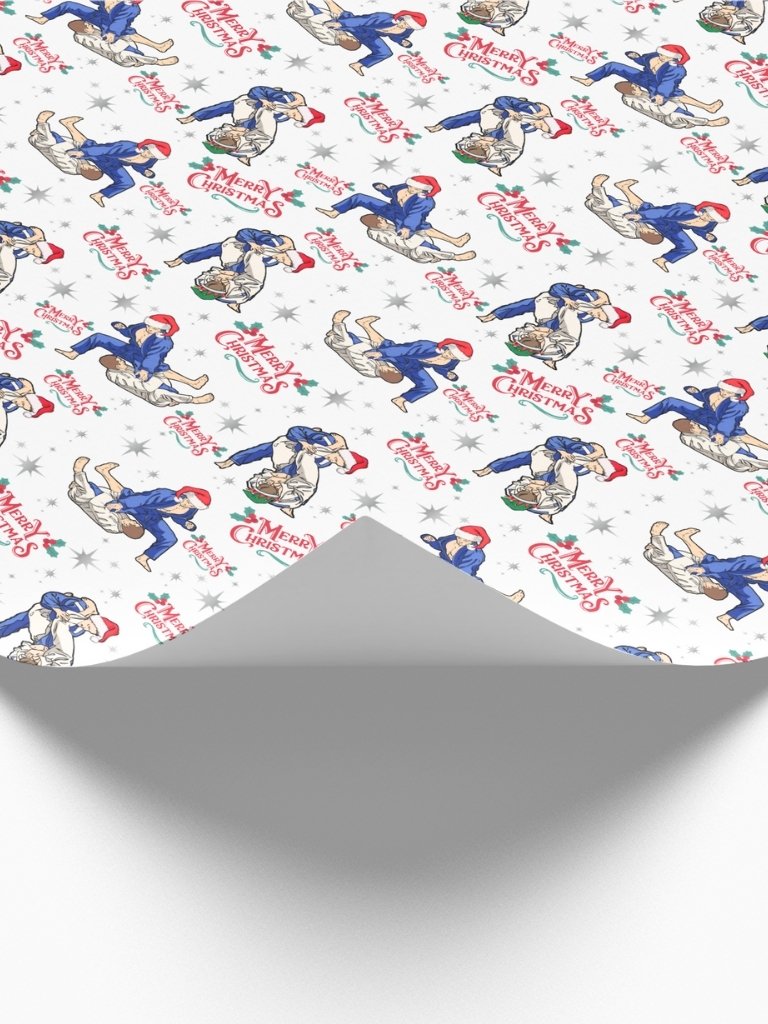 Jiu Jitsu Christmas Gift Wrapping Paper product image (2)