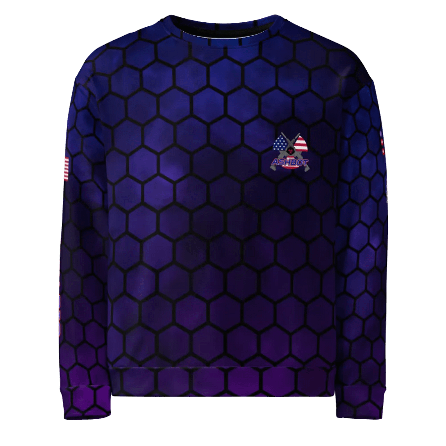 ASHBOT HEX All-Over Print Unisex Sweatshirt product image (7)
