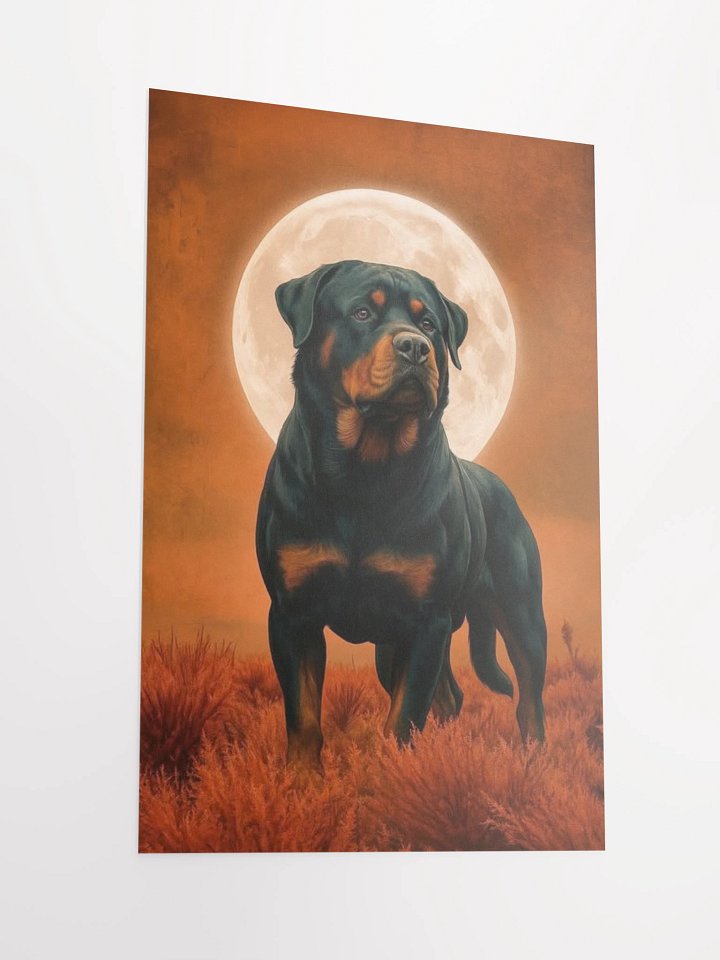 Moonlit Rottweiler Poster product image (5)