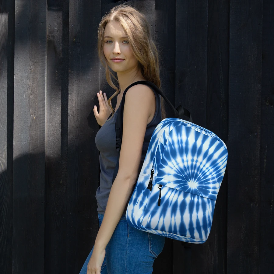 Tie Dye #17 - Blue & White - Backpack product image (8)