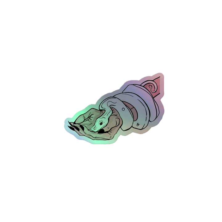 Ball Python Holographic Sticker product image (1)