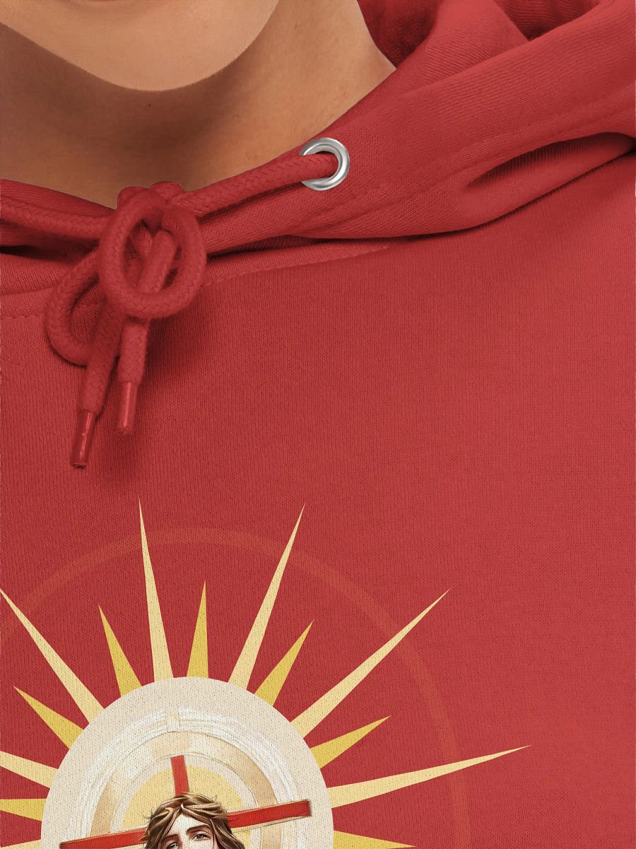 Truth is his delight Red Hoodie product image (7)
