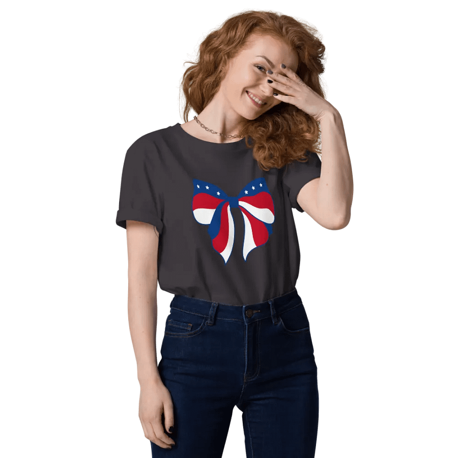 Patriotic Pride Bow Graphic T-Shirt product image (110)
