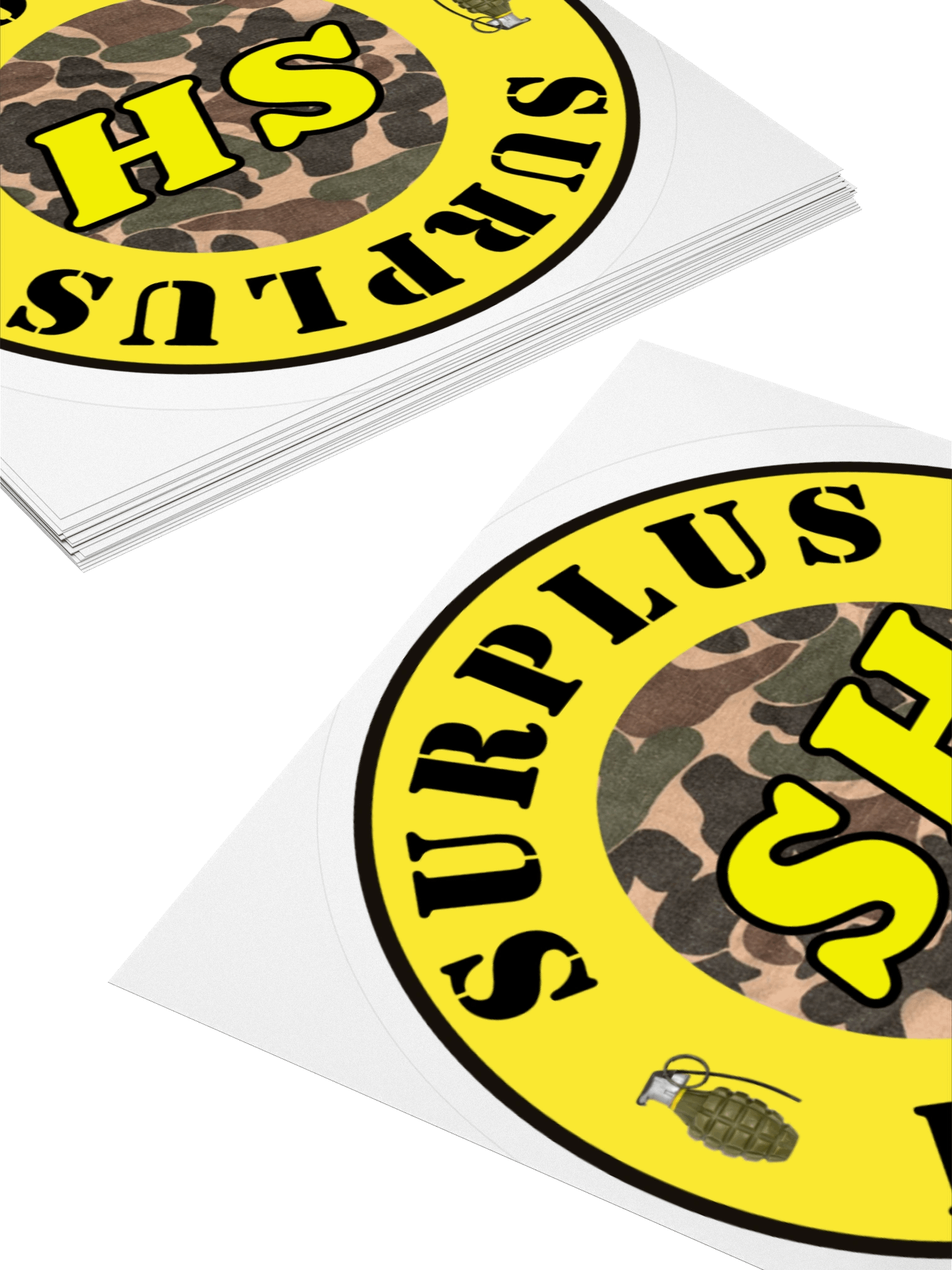 SH Camo Round Sticker product image (7)