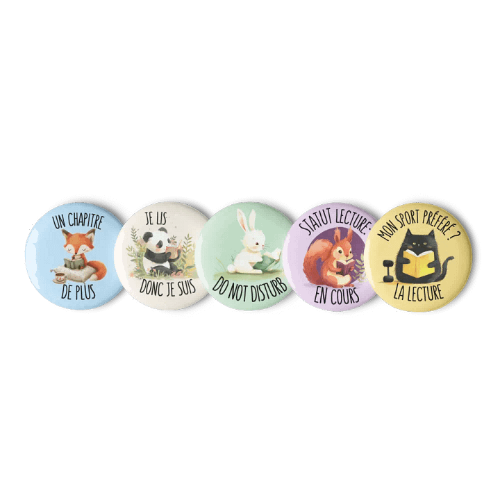 Badges Reading Animals product image (2)