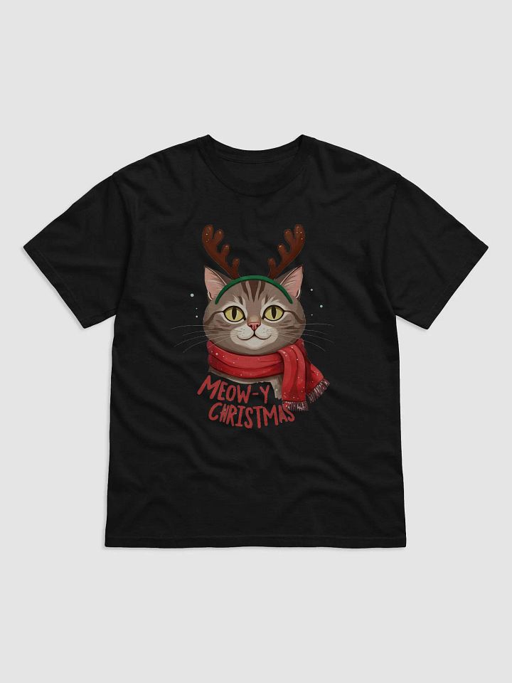 Meow-y Christmas Cat T-Shirt product image (2)