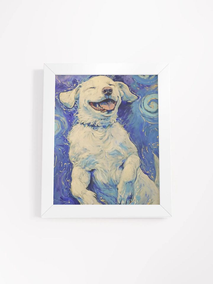 Whimsical Van Gogh Inspired Dog Poster product image (1)