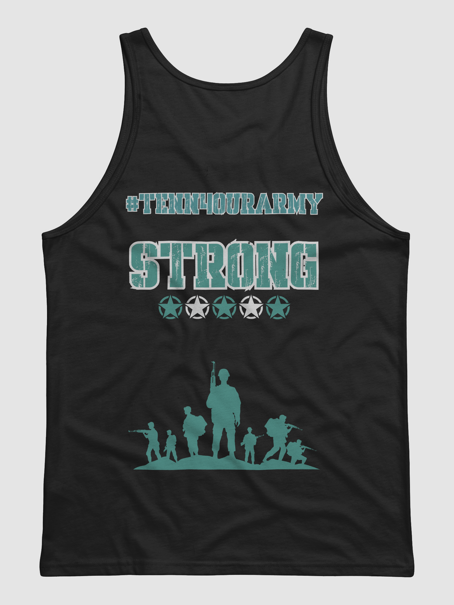 #TeNN4OURARMY Tank - Teal & White product image (5)