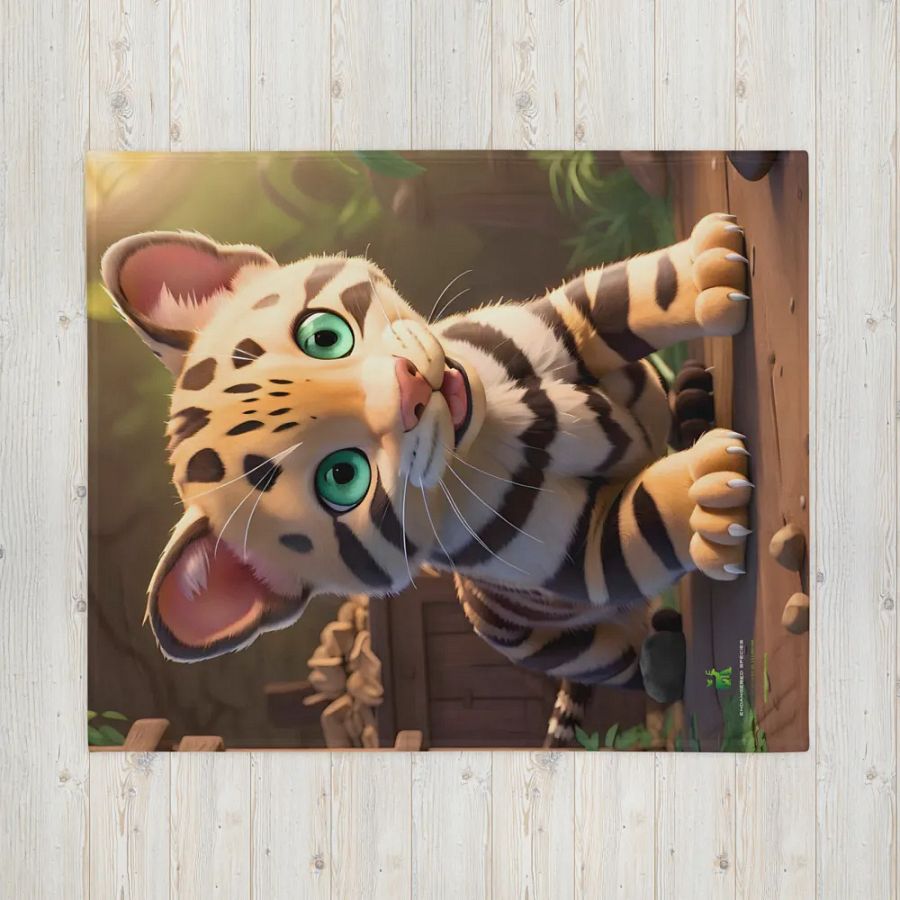 Endangered Species - Mexico - Ocelot Throw Blanket product image (2)