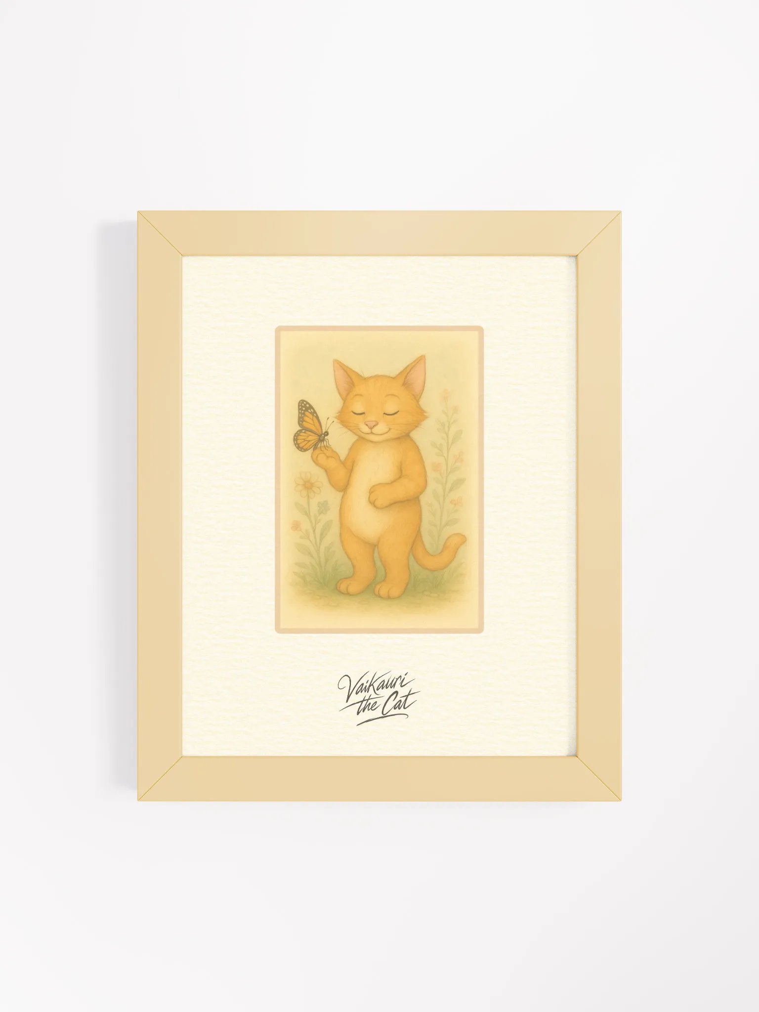 Vaikauri the Cat - Framed Matte Artprint product image (7)