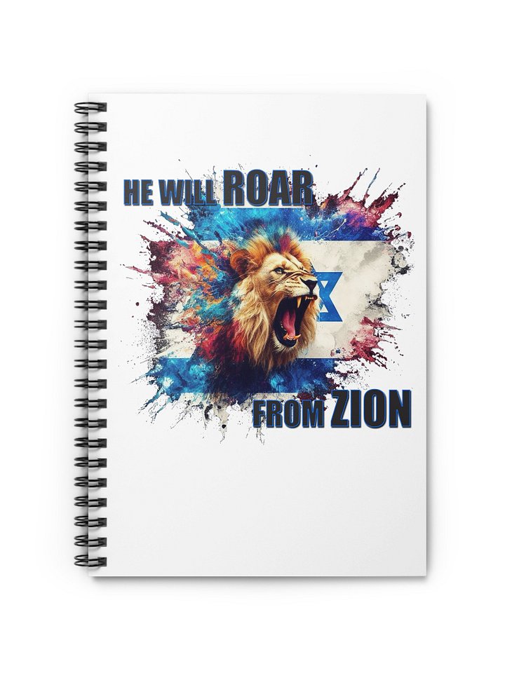 "HE WILL ROAR FROM ZION" Spiral Notebook product image (2)