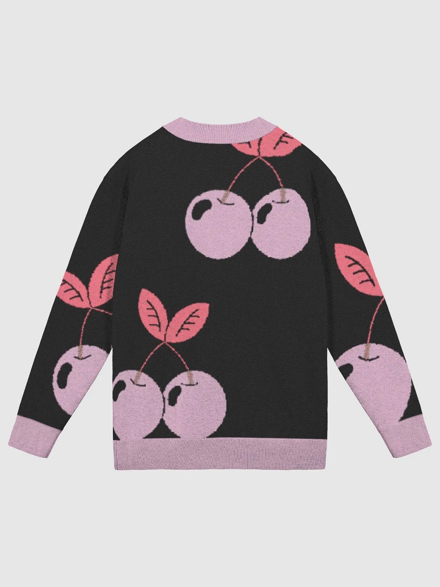 Cherry pattern knitted cardigan product image (7)