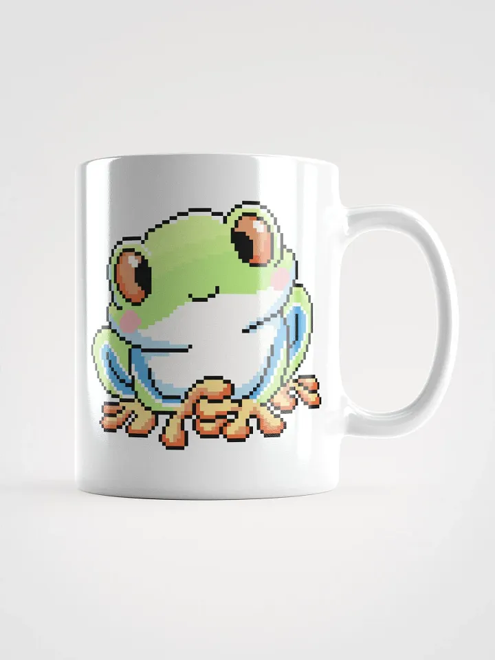 Light Green Rip the Frog White Glossy Mug product image (2)