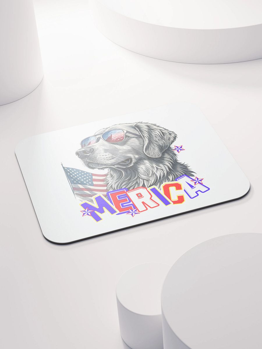 Merica Golden Retriever Patriotic Pup Mouse Pad product image (4)