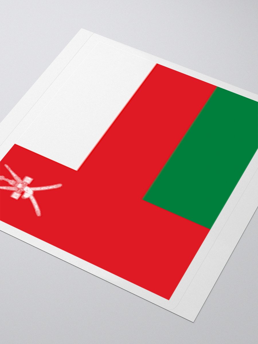 Exclusive Oman Flag Kiss-Cut Stickers - High-Quality Vinyl, Multiple Sizes product image (9)