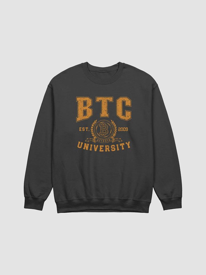 Bitcoin BTC University College Crypto Currency Blockchain Sweatshirt. product image (4)