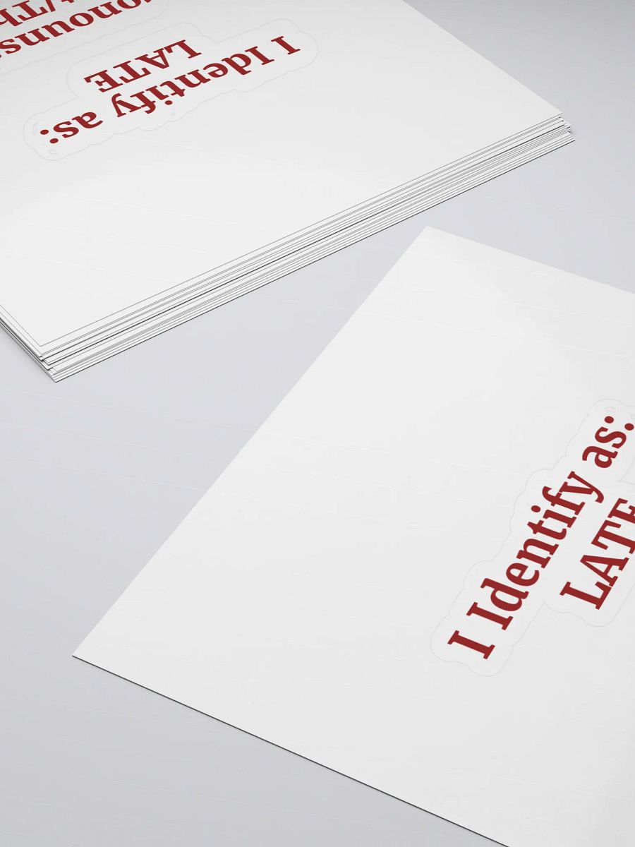 Fashionably Late Sticker Set product image (4)