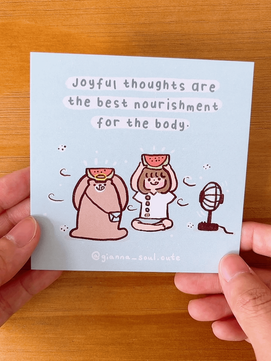 Joy is good for your body | Positivity Greetings Card product image (3)