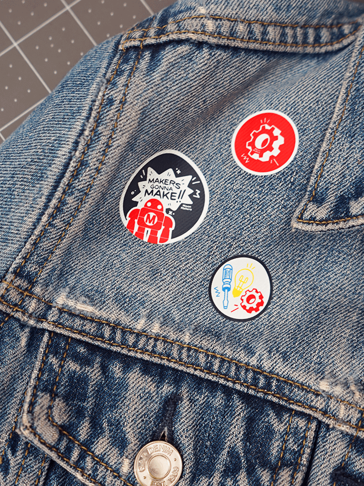 Maker Badges - Pack de 6 Stickers para Tela product image (1)