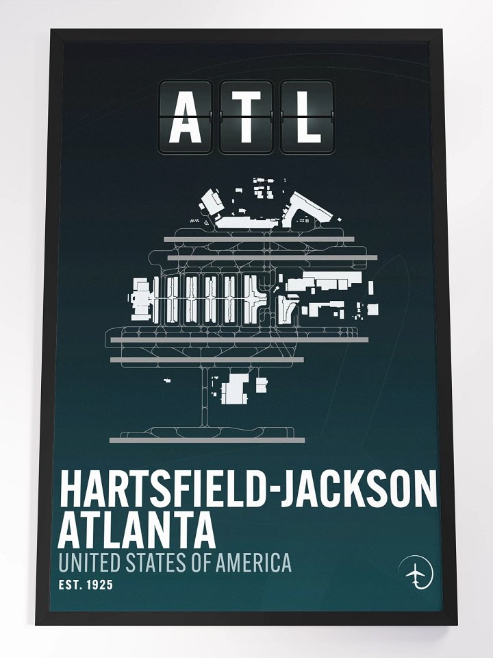 Atlanta ATL Poster (Framed) product image (1)