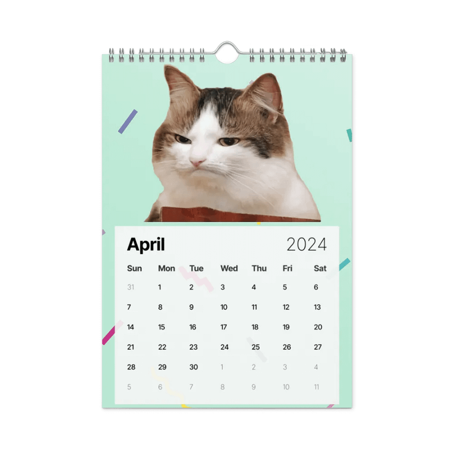 Wall Calendar (2024): Meme Cats product image (2)