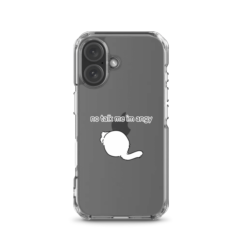 No Talk Manul Angy - Clear iPhone Case product image (1)