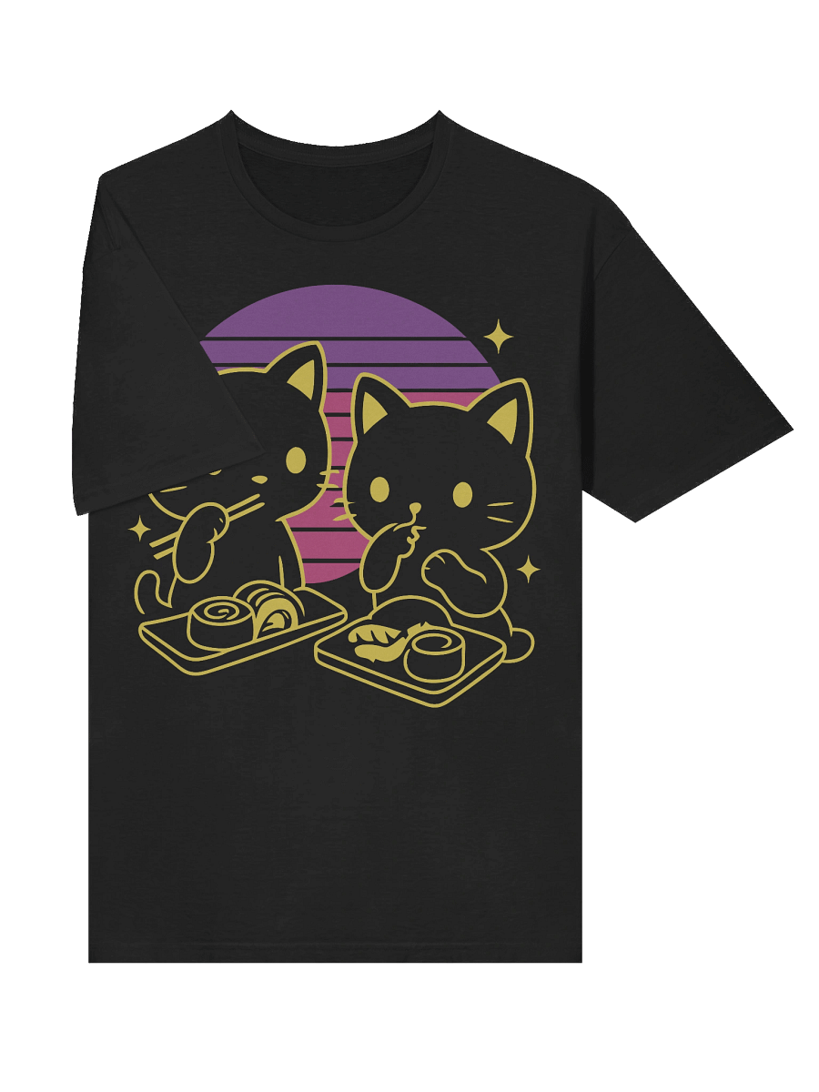 Retro Japanese Kittens Sushi T-Shirt product image (24)