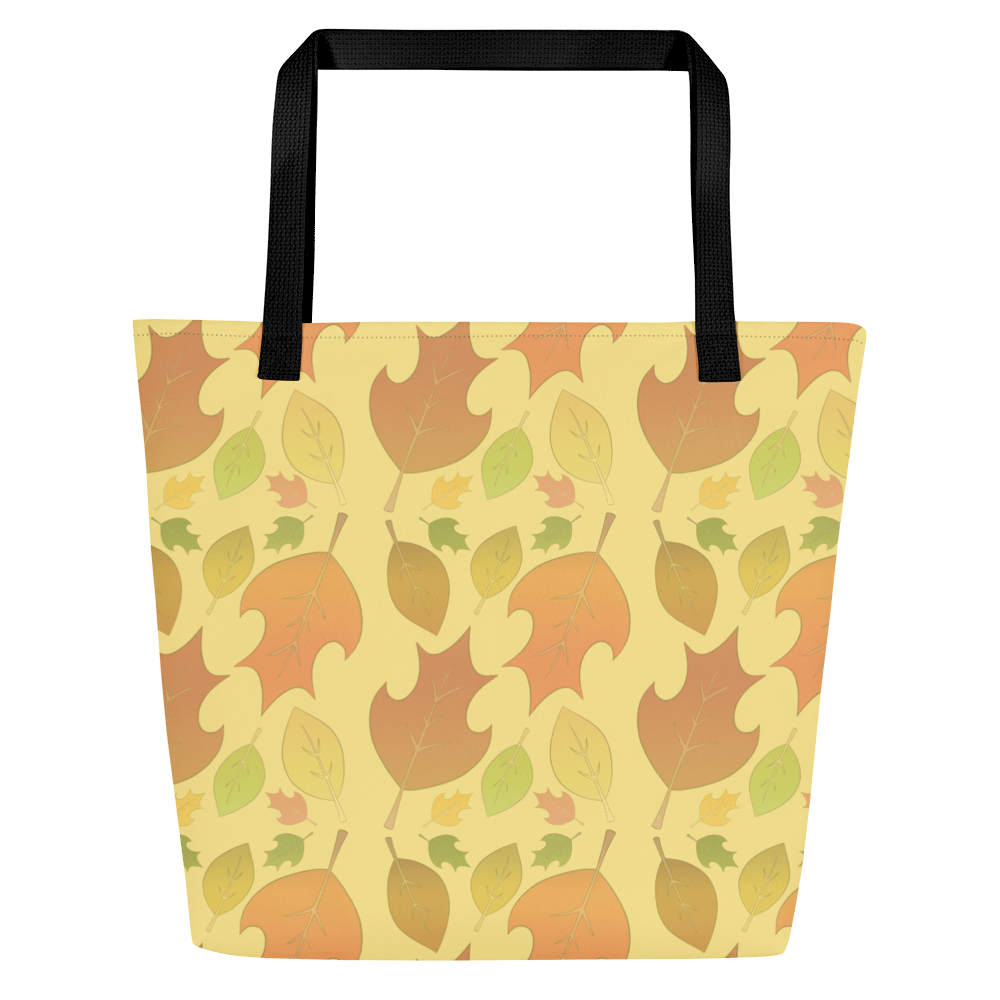 "Falling Leaves" Pattern - Large Tote Bag with Pocket product image (3)