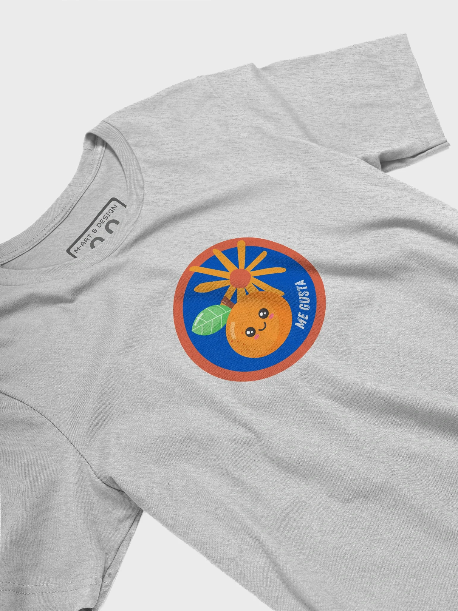 Me Gusta Orange Cartoon T-Shirt product image (3)