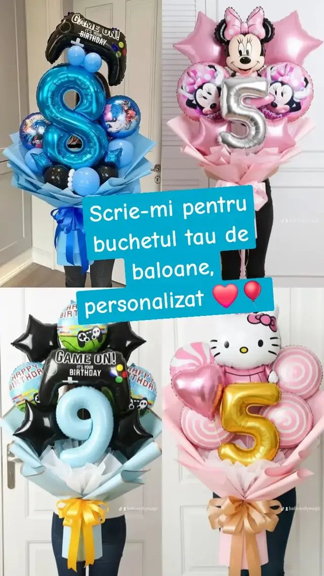 Fiecare buchet de baloane Baloonify este creat manual, cu atenție la fiecare detaliu ✨ Ideal pentru zile de naștere, surprize și momente care rămân în amintiri! 🎀 #Baloonify #buchetdebaloane #baloanevesele  #suprizaladomiciliu❤🥰🥰😍😍💯🎂  #baloanebucuresti 