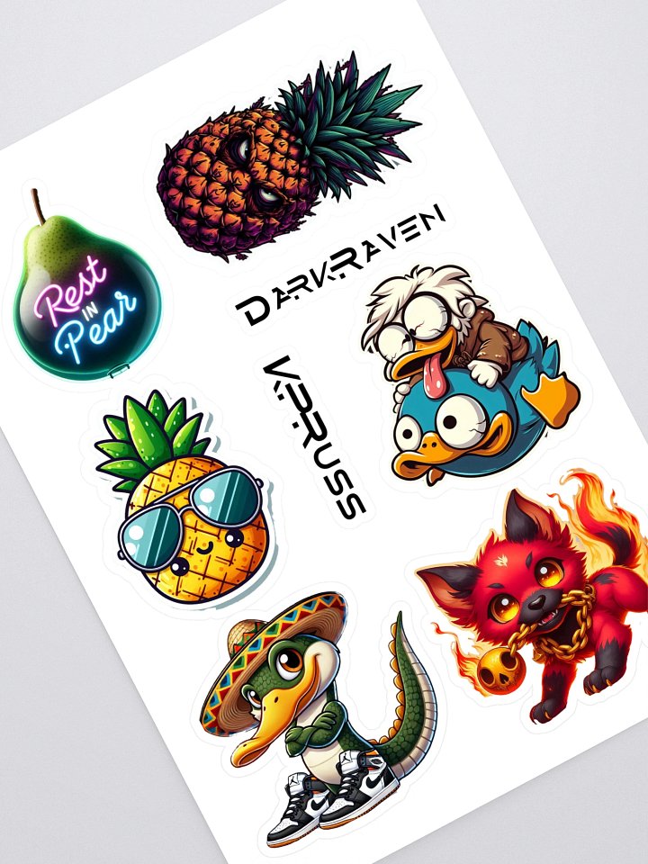 Whimsical Cartoon Sticker Sheet product image (1)