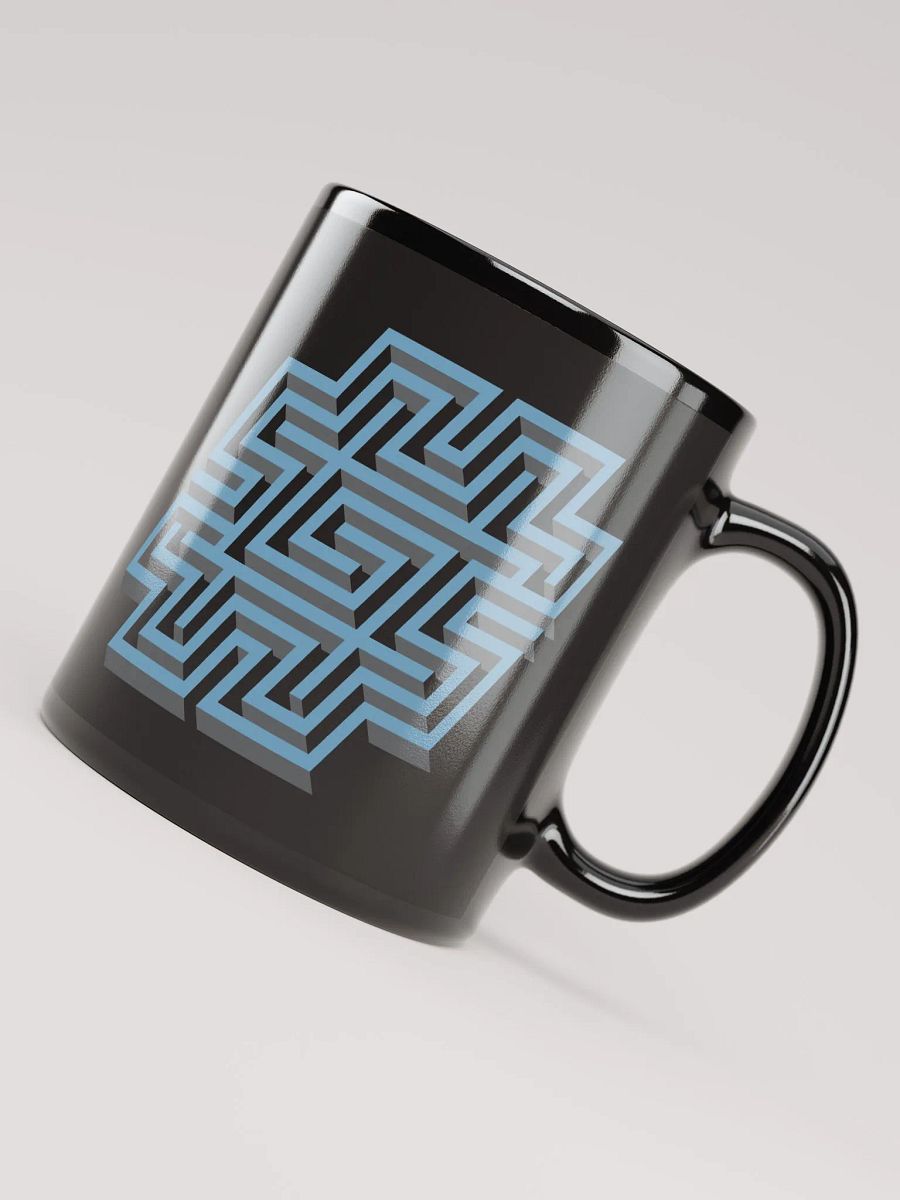 Hashtag Maze Mug (Black) product image (7)