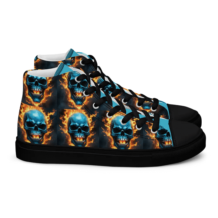 Inferno Blue Skull Men's High Tops product image (2)