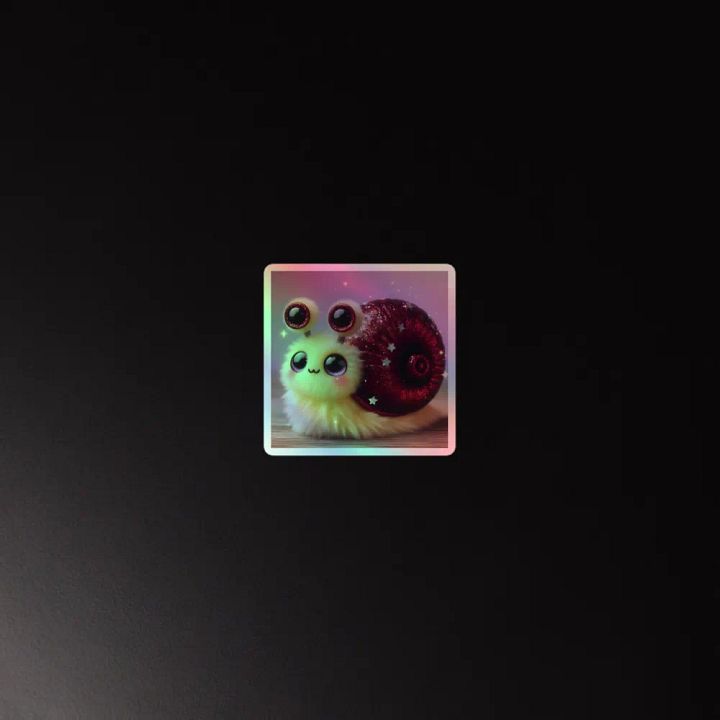 Sparkly Snail Holographic Sticker Sheet product image (4)