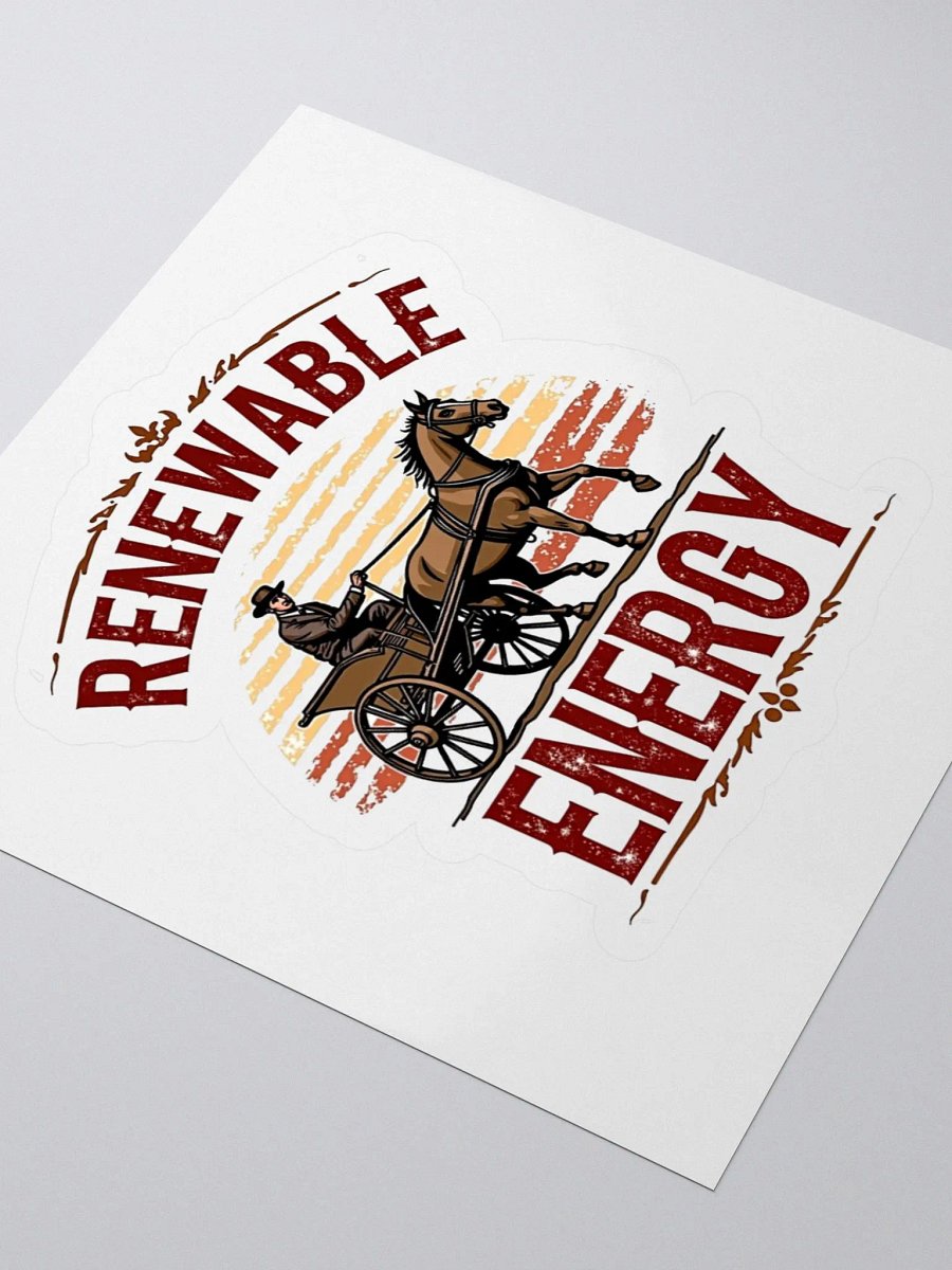 Renewable Energy Carriage Kiss Cut Stickers product image (9)