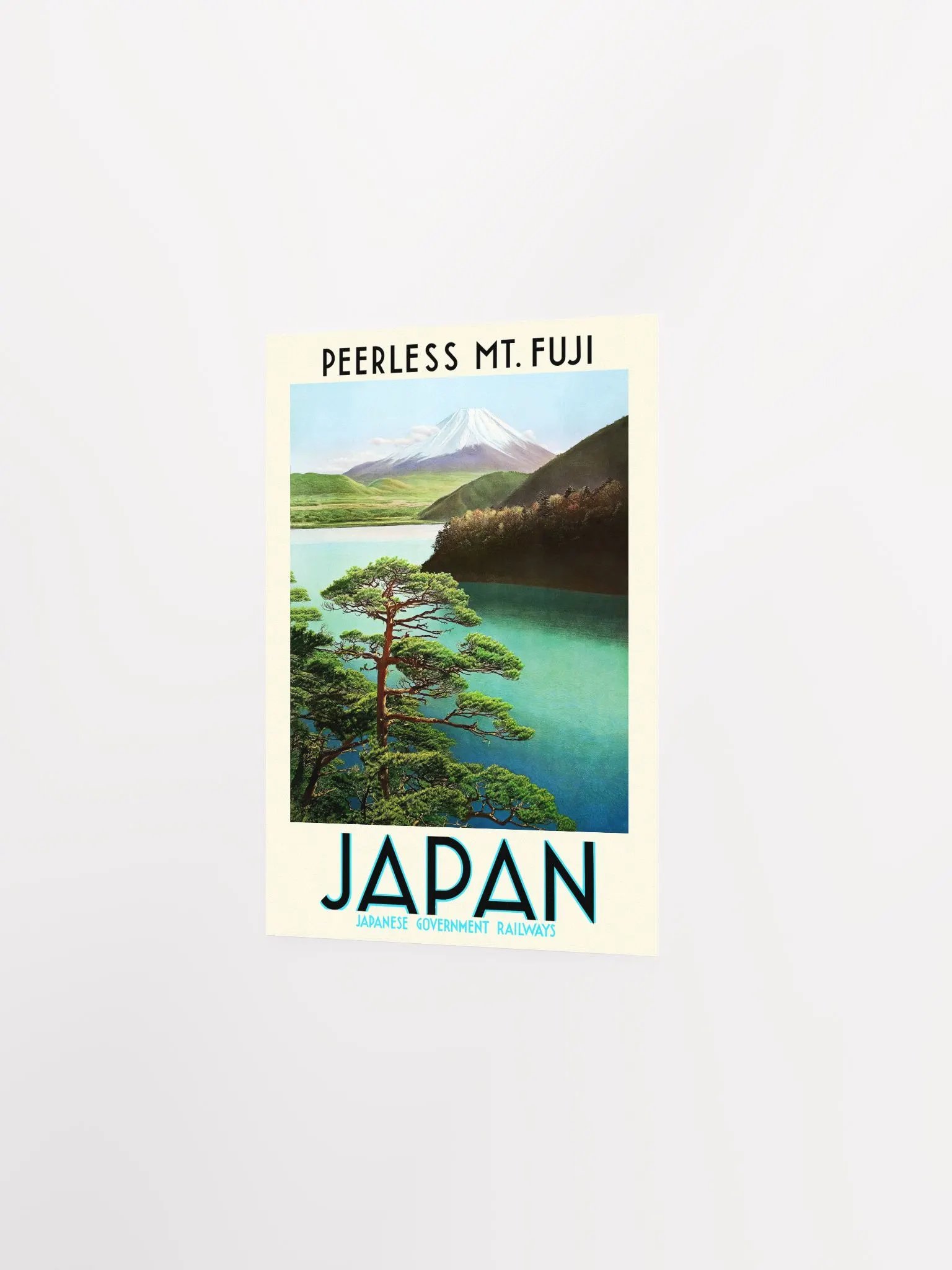 Japan Travel Poster: Peerless Mt. Fuji, 1930s — retro vintage travel poster product image (7)