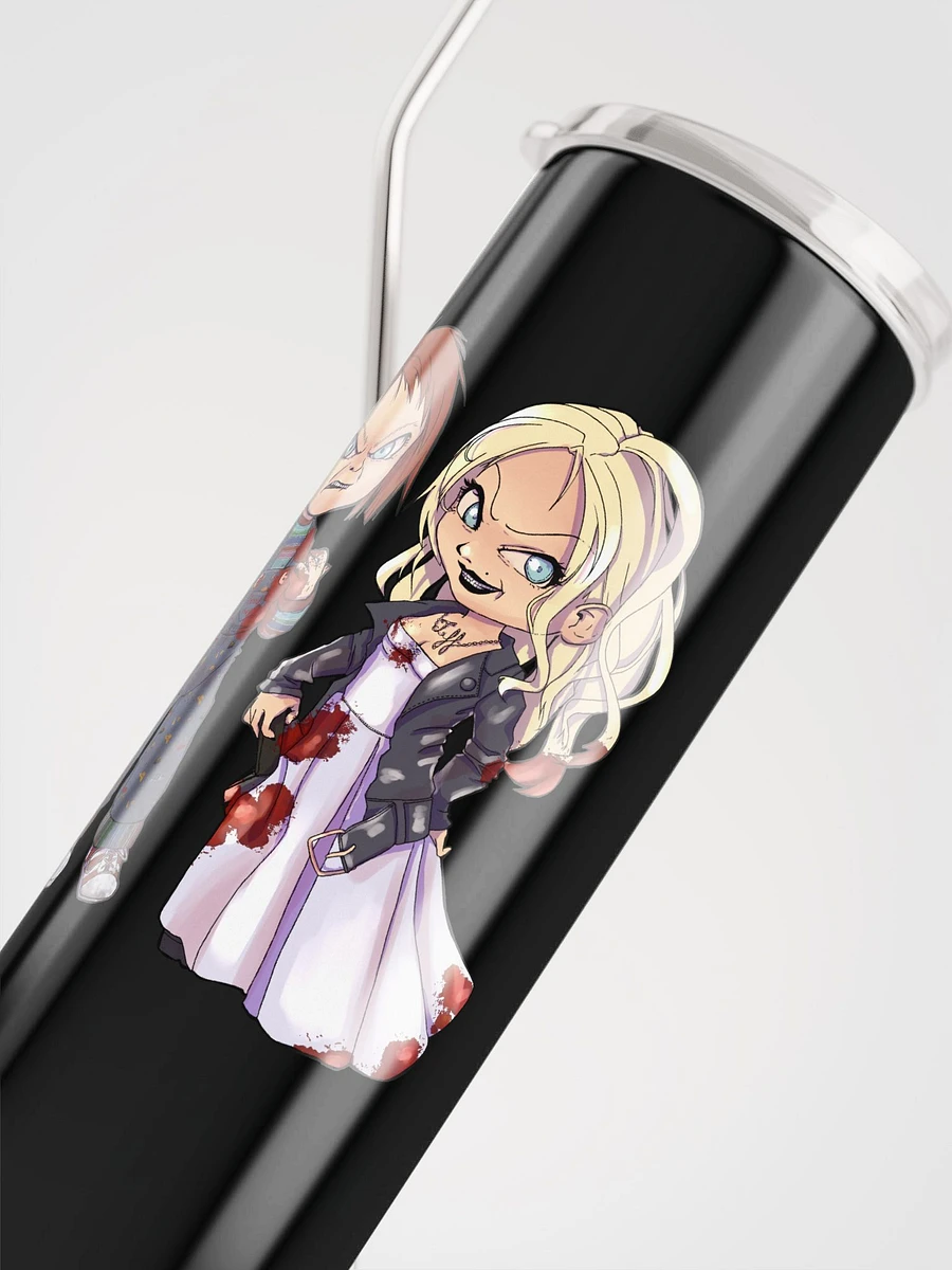Chucky and Tiffany Tumbler w/ Metal Straw product image (10)