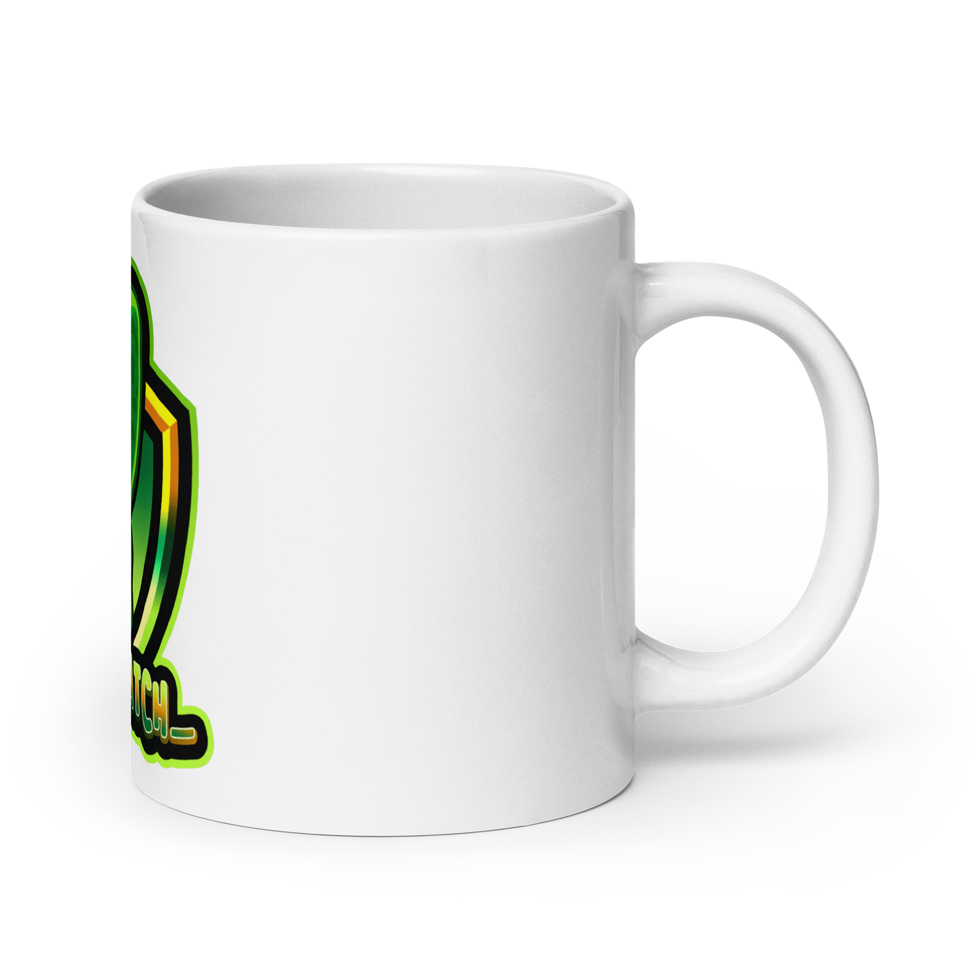 White cup with logo product image (9)