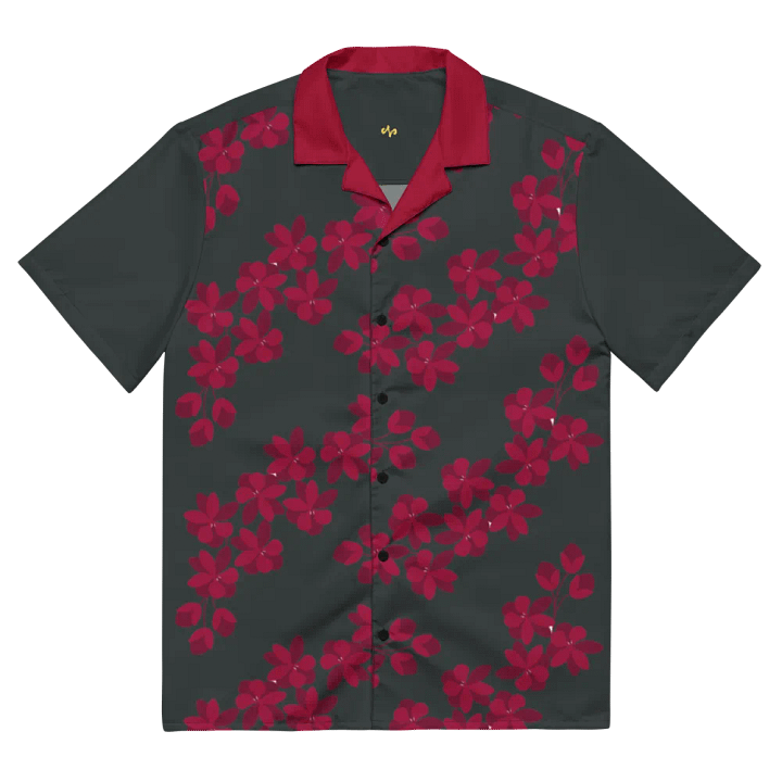 Hawaiian Shirt v3 - Charcoal Gray product image (2)