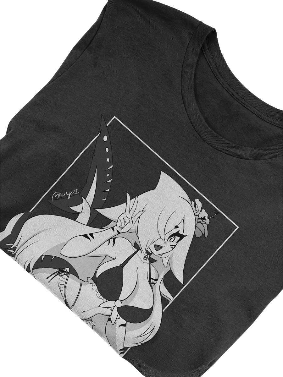 Sharky T-Shirt (Black, Minimal Pattern) product image (5)